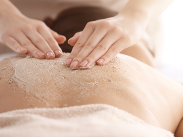 Woman getting massage